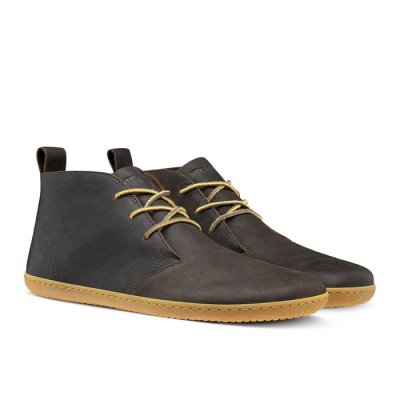 Chaussure Casual Vivobarefoot Gobi II Wild Hide Homme - Marron Foncé ZYU861739
